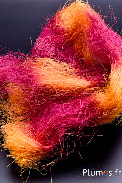 Sisvezels - 50 g - oranje-bordeaux